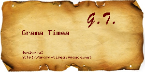 Grama Tímea névjegykártya
