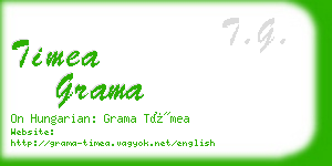 timea grama business card